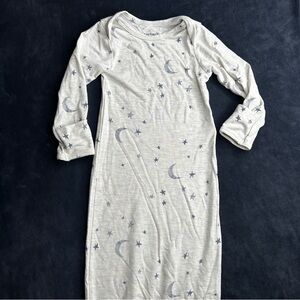 Carter's White and Blue Starry Night Kids Nightgown bamboo